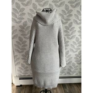 Gap Gray Turtleneck Sweater Dress, Size - S